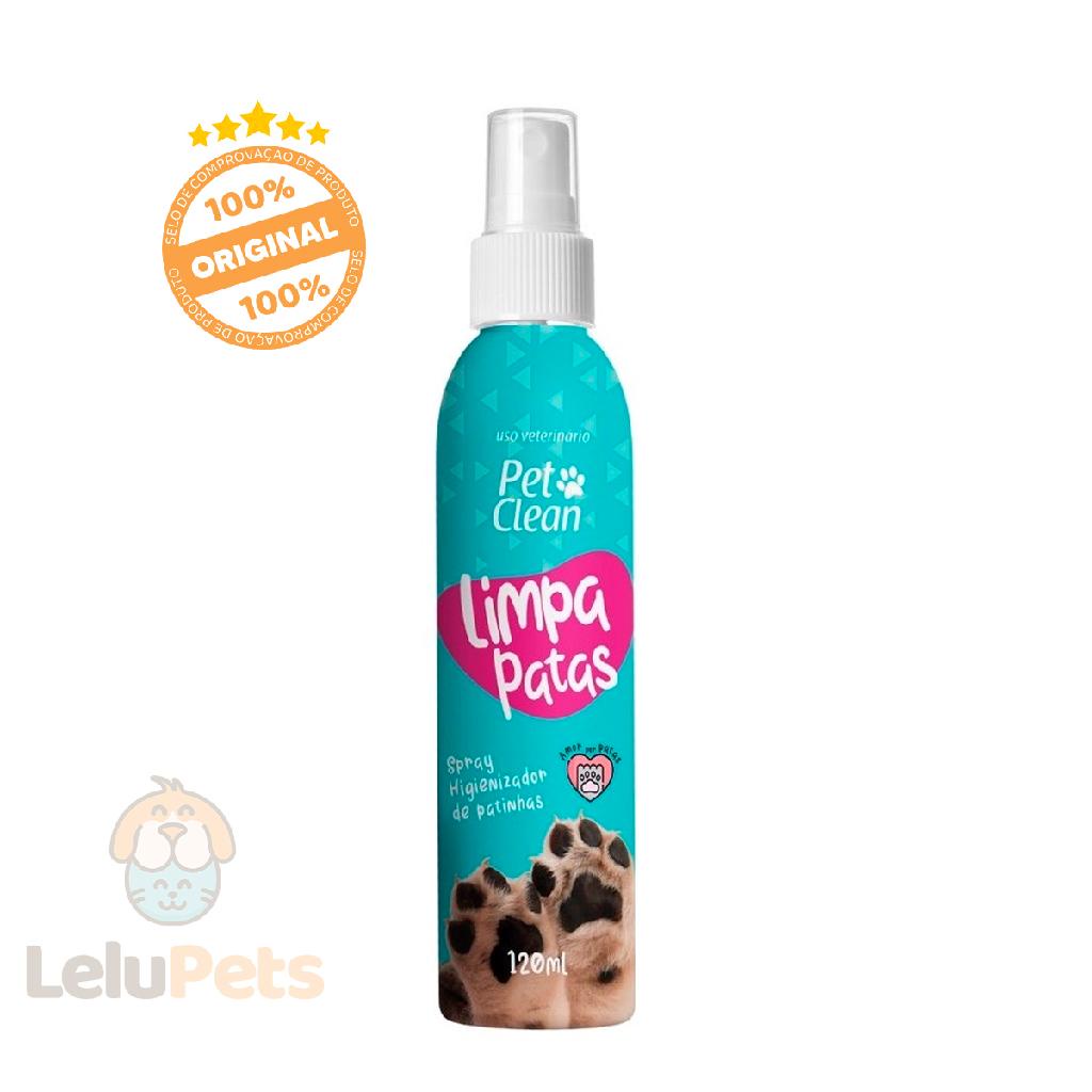 Higienizador Limpa Patas Pet Clean para Cães e Gatos 120 ml em Oferta na Shopee