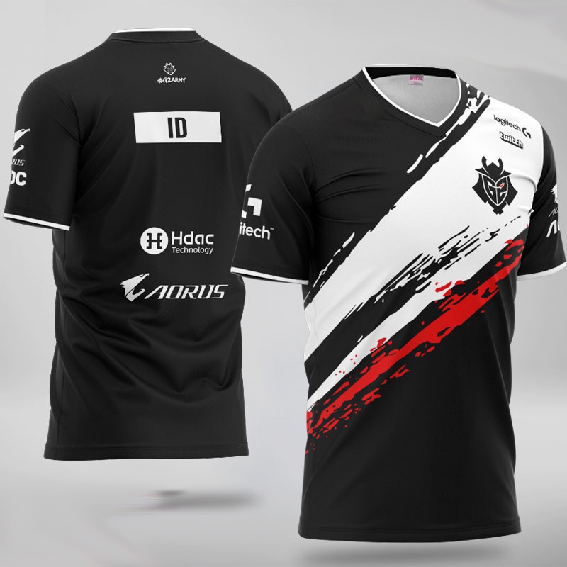 G2 Pro Player Personalizado Jersey Uniforme 2023 LoL LEC G2 Esports Equipe Jerseys Personalizar Nome Fãs Homens Mulheres Camiseta Crianças