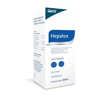 Antitóxico Hepatox para Cães e Gatos 20ml em Oferta na Shopee