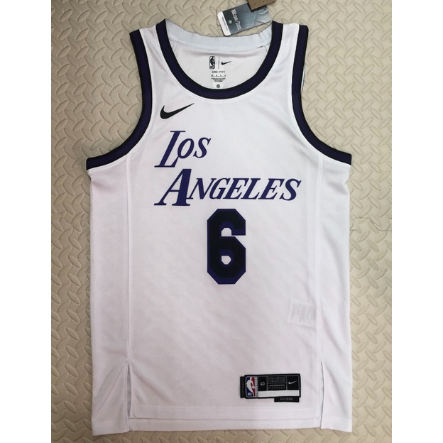 hot pressed 2023 nba Los Angeles Lakers No.6 James white basketball jersey