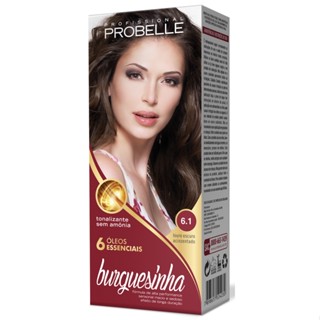 Tonalizante Burguesinha 50g 6.1 - Louro Escuro Acinzentado Probelle PROMOÇÃO