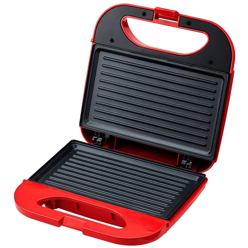 Sanduicheira Grill antiaderente 750 watts - AMS 370 RED - Amvox (110V)