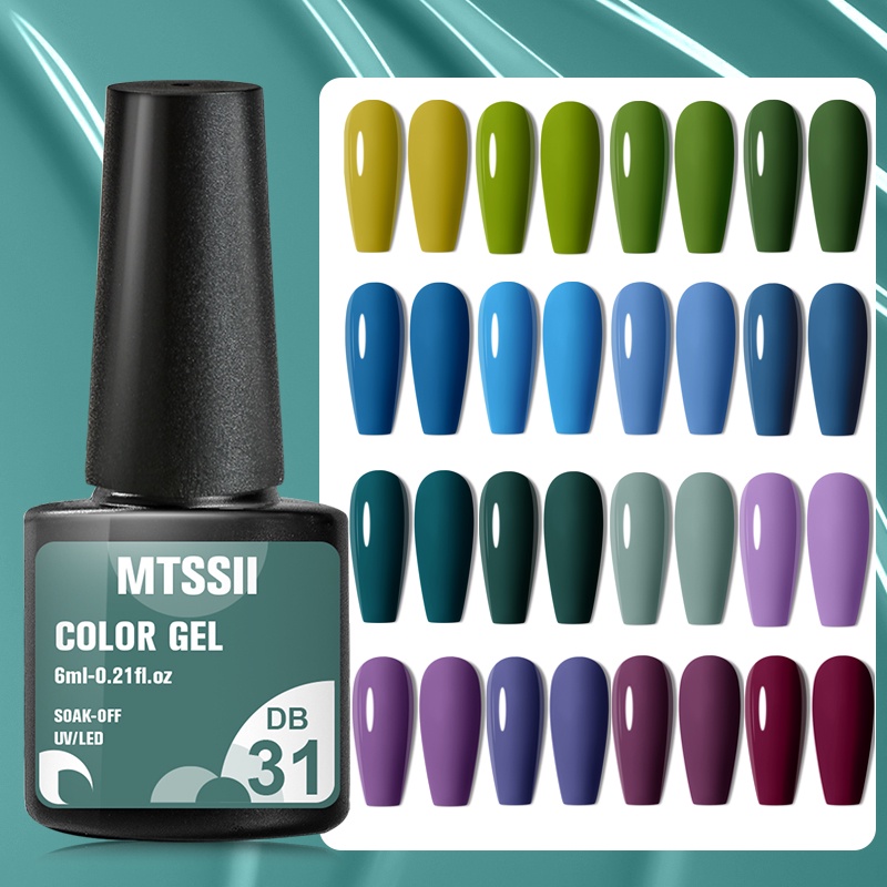 MTSSII 6ml Esmalte em gel Suprimentos De Unhas De Gel De 6ml Vernis Semi Permanente Manicure Arte UV Vernizes em Oferta na Shopee