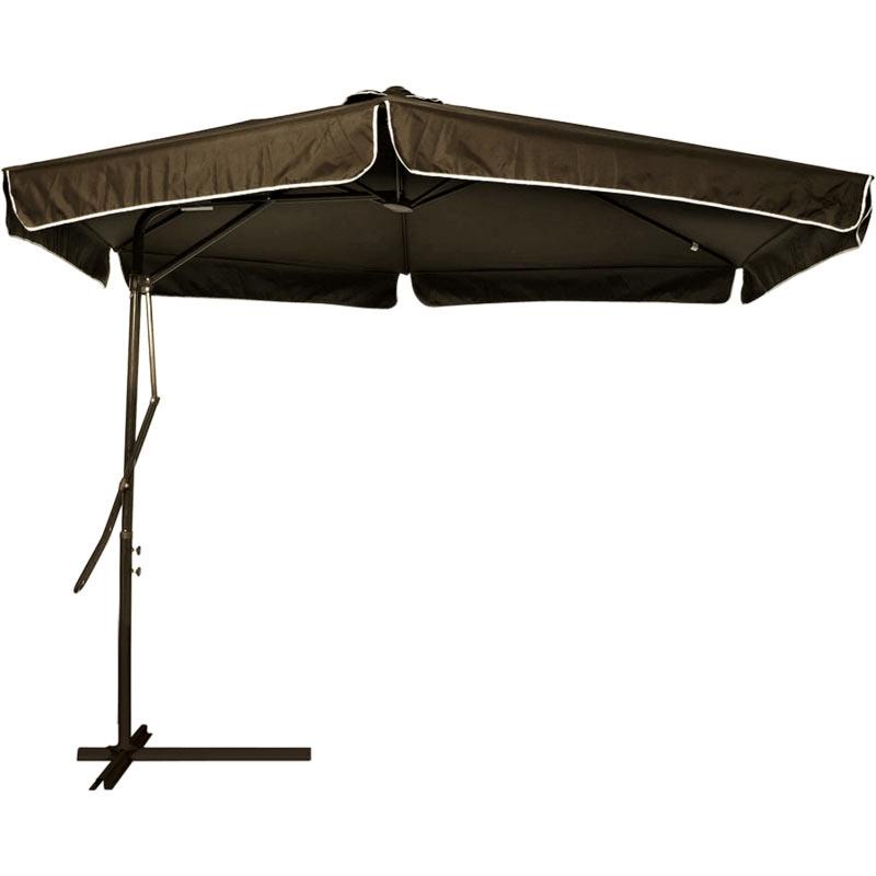 Ombrellone Suspenso 3 Metros Alavanca e Articulado Poliéster Marrom 820100 BELFIX em Oferta na Shopee