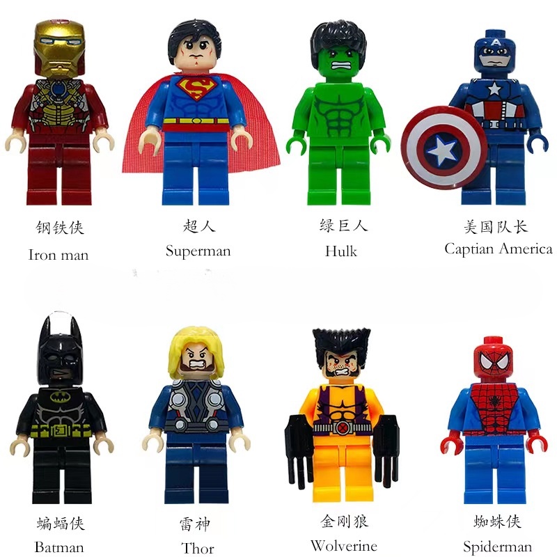 lego marvel Bloco De Construção Boneca Maravilha Liga Das Lendas Série Super-Homem De Ferro-Aranha