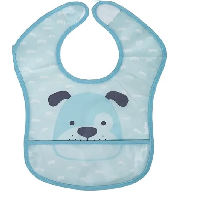Babador Impermeável Com Bolso Pega Migalhas E Velcro Buba