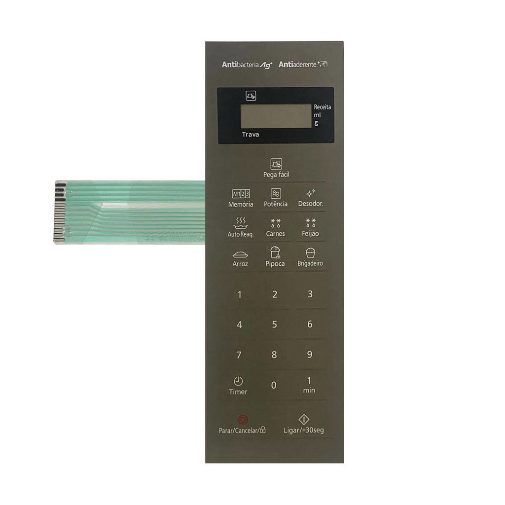 MEMBRANA COMPATIVEL MICROONDAS PANASONIC NN ST 27 LW - NNST27LW - ESPELHADA