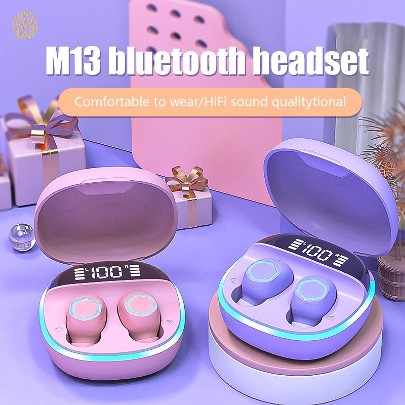 Mini M13 TWS Bluetooth 5.2 Fone De Ouvido Fones Esporte Handsfree Sem ...