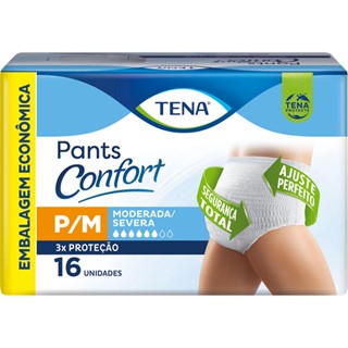 Roupa Íntima Tena Pants Confort P/M Com 16 Unidades