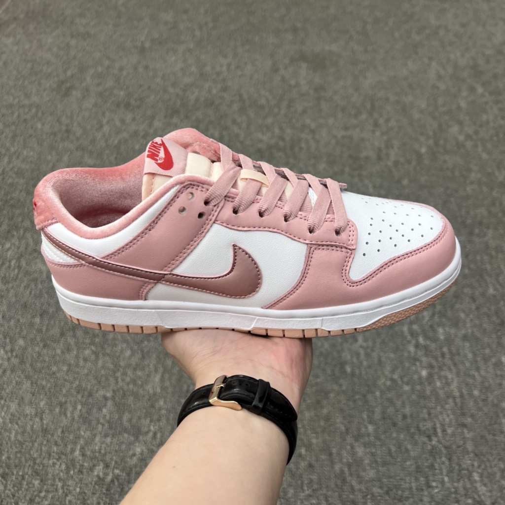 pink nike dunk low pink velvet