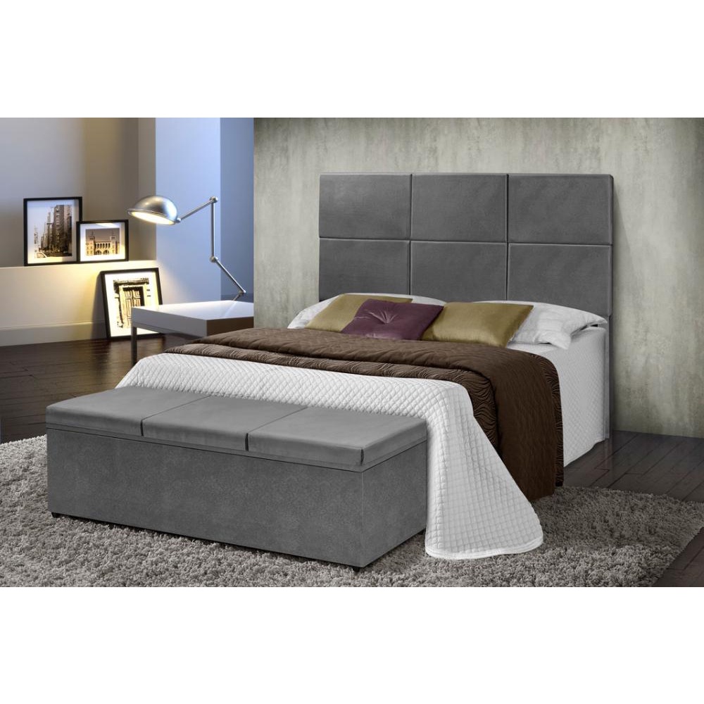 Conj Quarto Cabeceira Recamier Bau Lais 6746 King