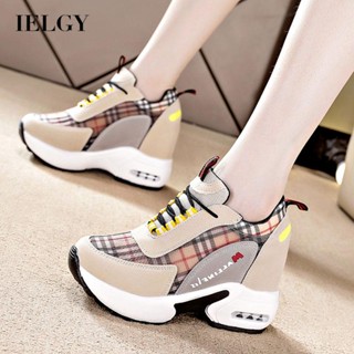 Tênis Feminino Estilo Coreano IELGY Combina Com Tudo De Sola Grossa De Altura Interna