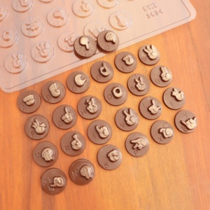 Forma Bwb Sp Libras Alfabeto 7G Simples P/ Chocolate Cod-3634 (Bwb Sp Simples)