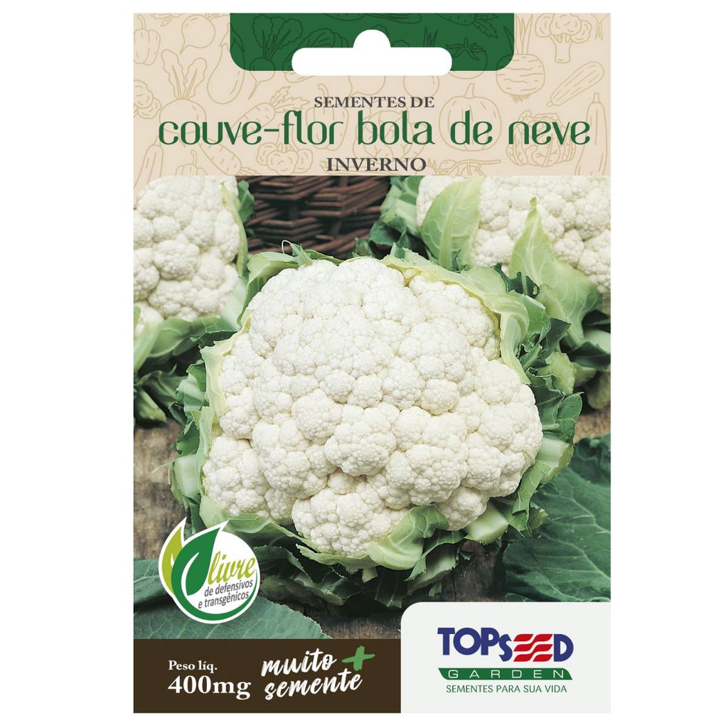 Sementes de Couve-Flor Bola de Neve (Inverno) TOPSEED em Oferta na Shopee