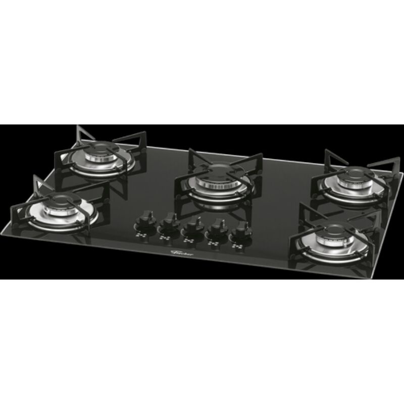Cooktop Fischer 5 Bocas Preto Shopee Brasil