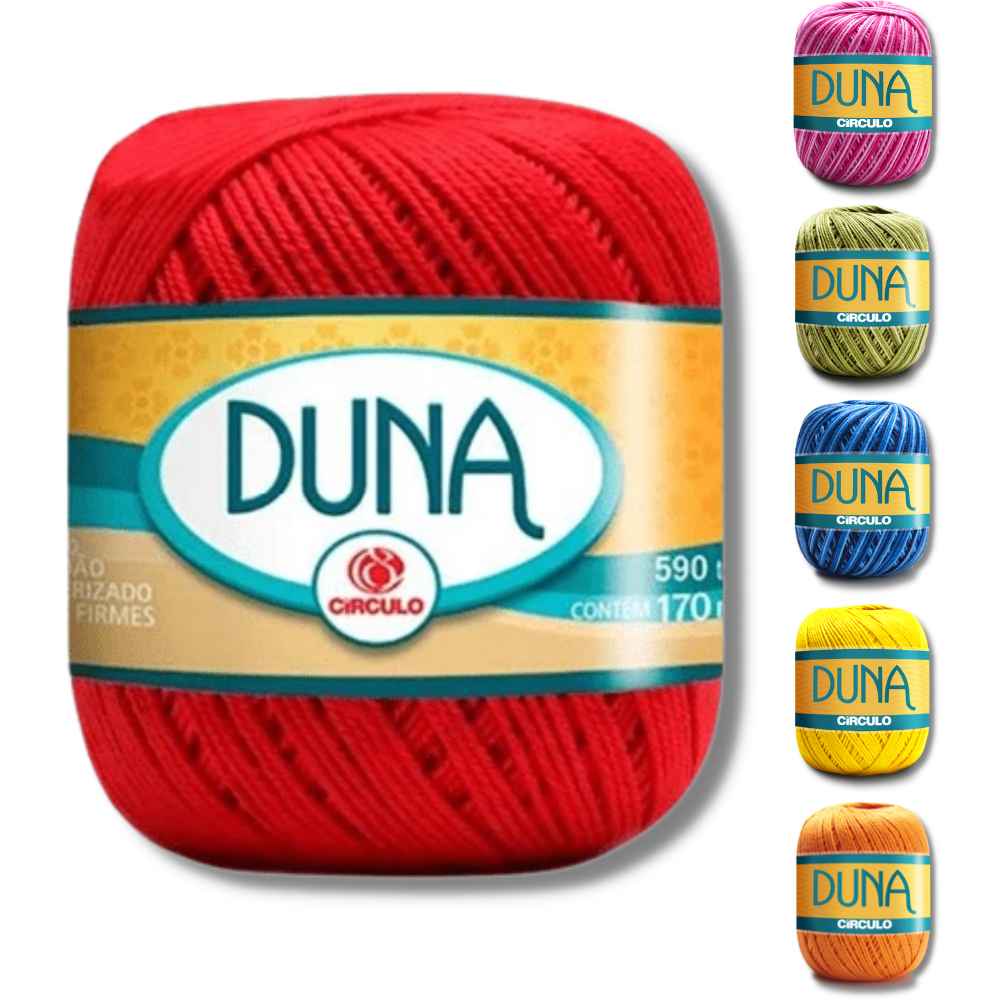 Linha Duna Círculo Crochê 100g - Cores Lisas e Mescladas