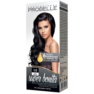 Coloração Super Bonita 50g 1.0 - Preto intenso Probelle PROMOÇÃO