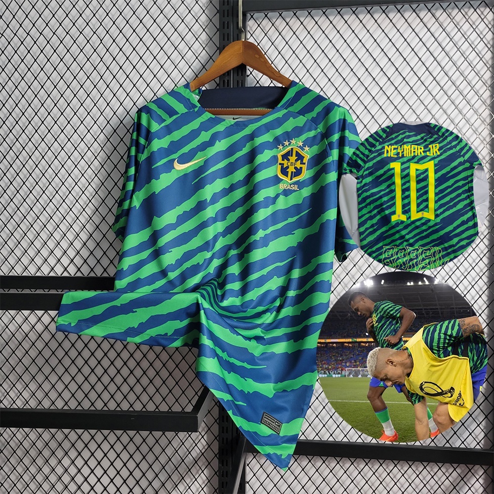 2022/2023 Camisa do Brasil World Cup roupa de treino Camisa De Futebol Personalizada Número