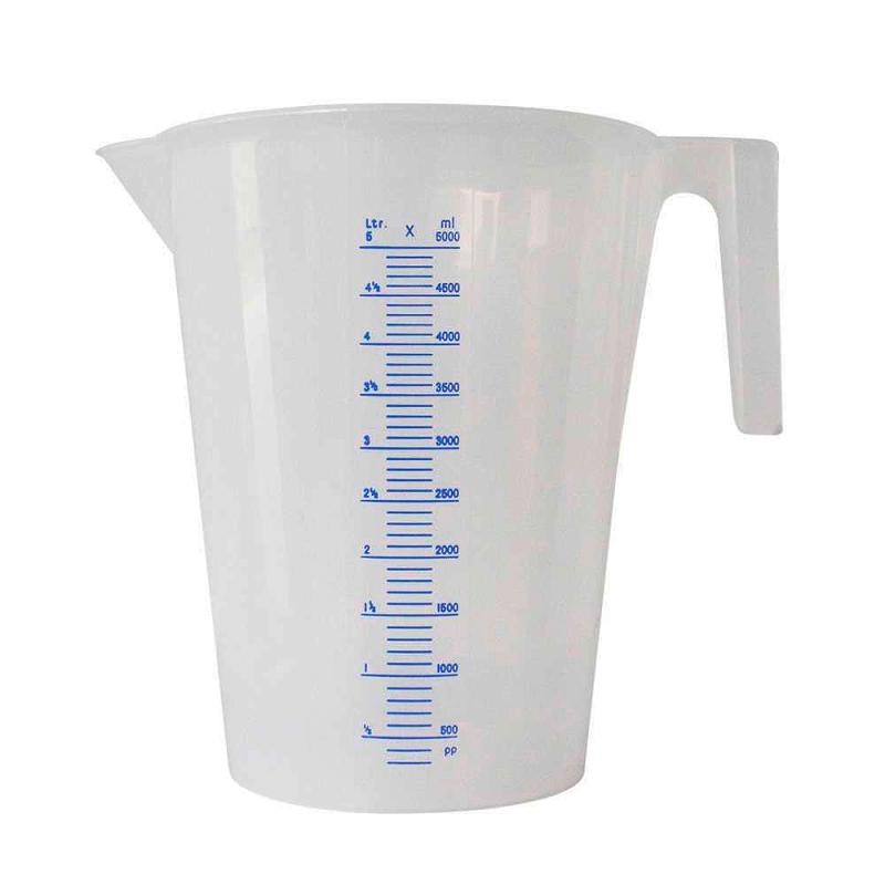 Jarra Graduada 5 Litros Branca Com Escala 2167 BREMEN em Oferta na Shopee