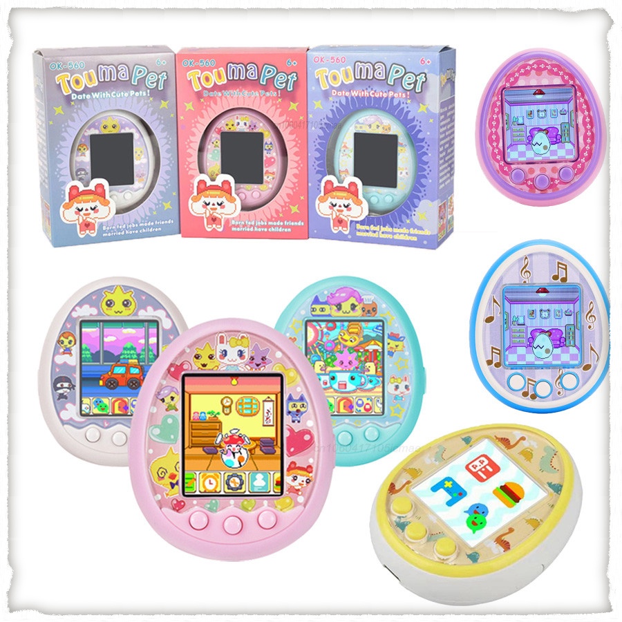 Tamapet Pets Eletrônicos Brinquedos Nostalgic pet Em Um Cyber Virtual Interativo Brinquedo Digital HD Colorido Tela E-Gift