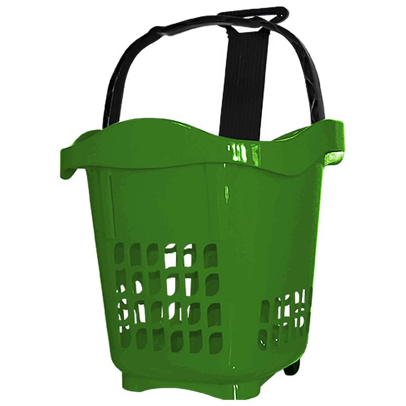 Cesta de Mercado Multiuso Com Rodizio 30 Litros Verde 9502 PLASNEW em Oferta na Shopee