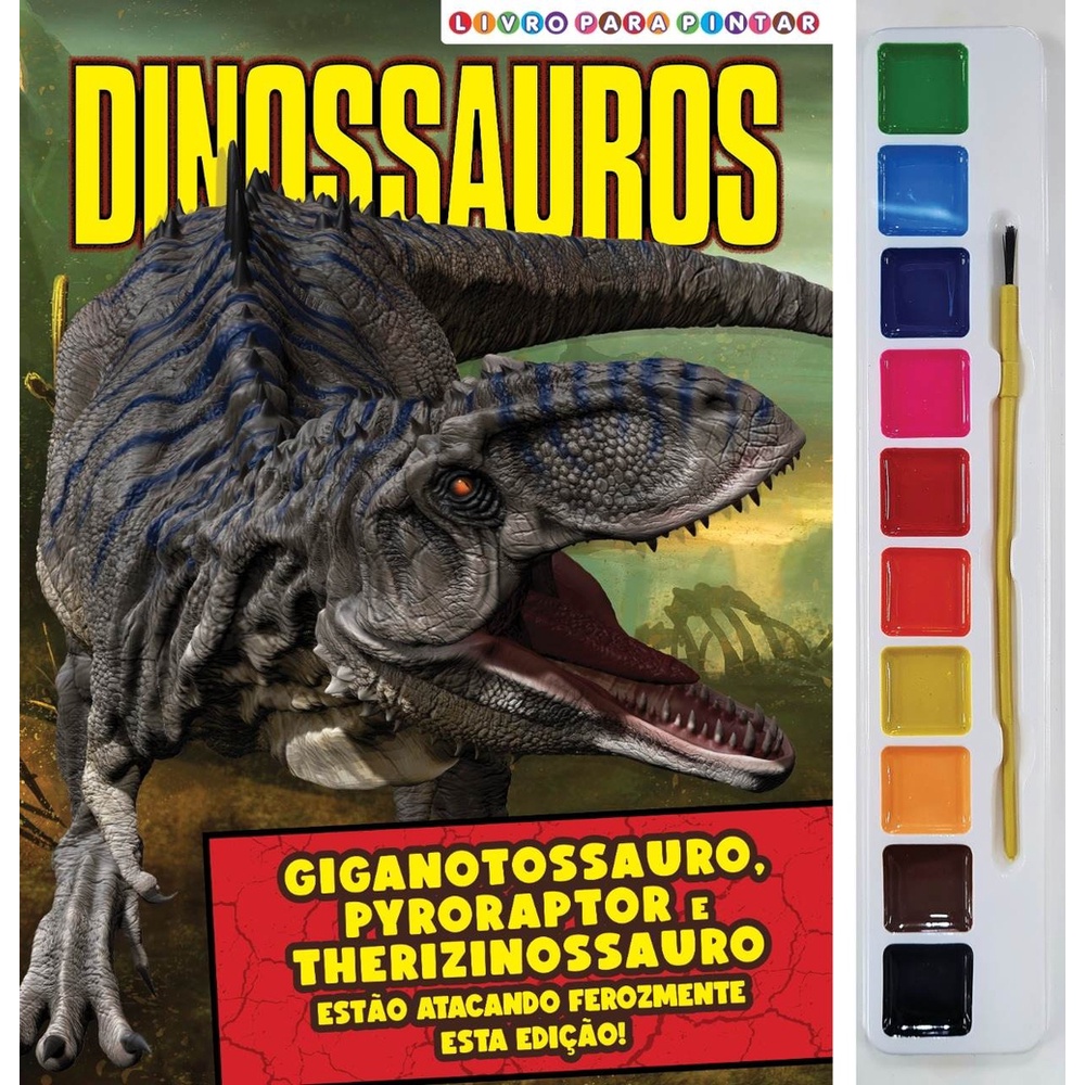 Dinossauros Livro para Pintar com Aquarela