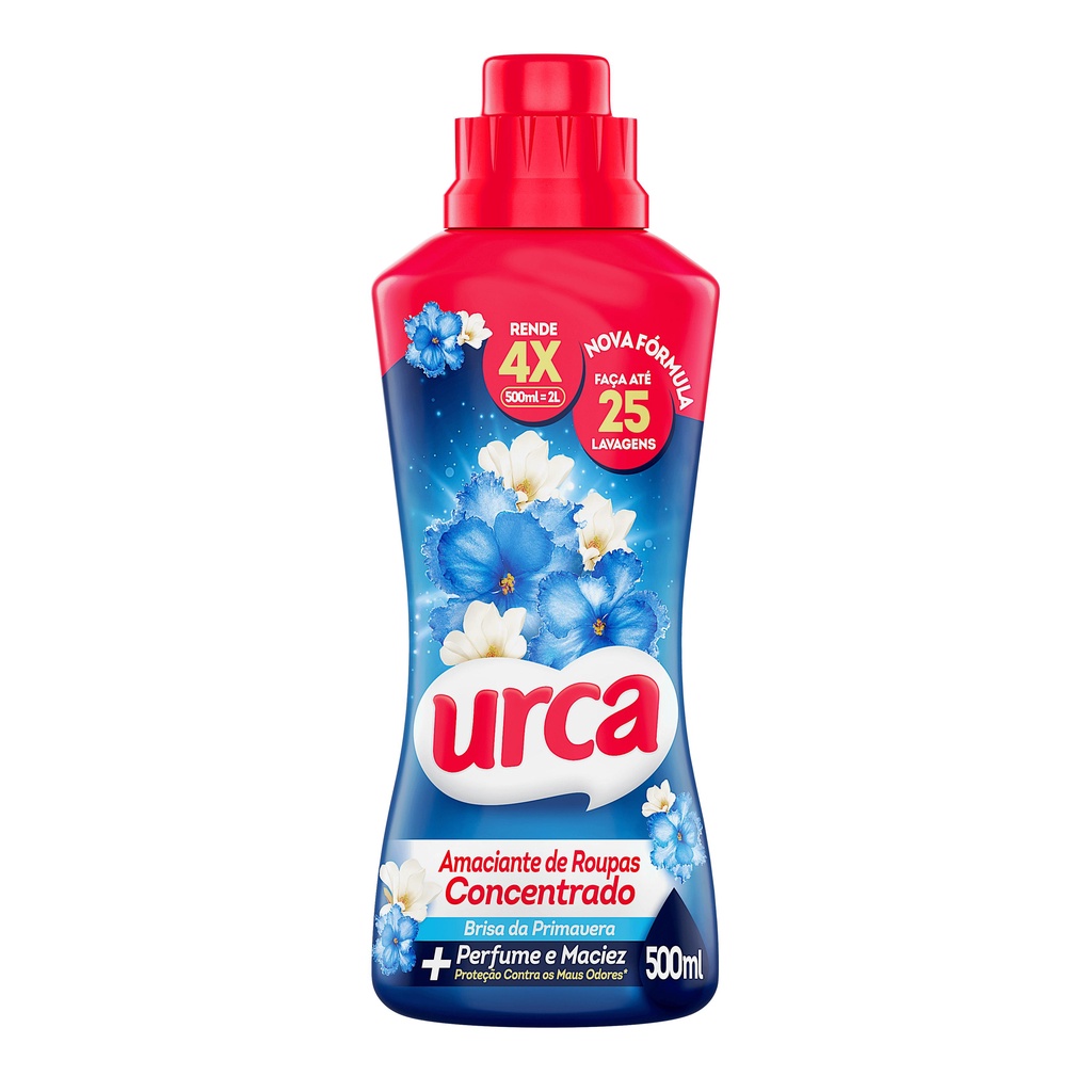 Amaciante Concentrado Urca Brisa 500ML - Rende 25 lavagens - Home & Living