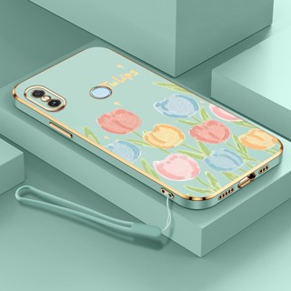 Tulipas Flor Gift Phone Case Para Xiaomi Mi A2 6X 2018 Redmi Note 5 Pro Fashionable Beauty Floral Proteção De Câmera Capa De Celular