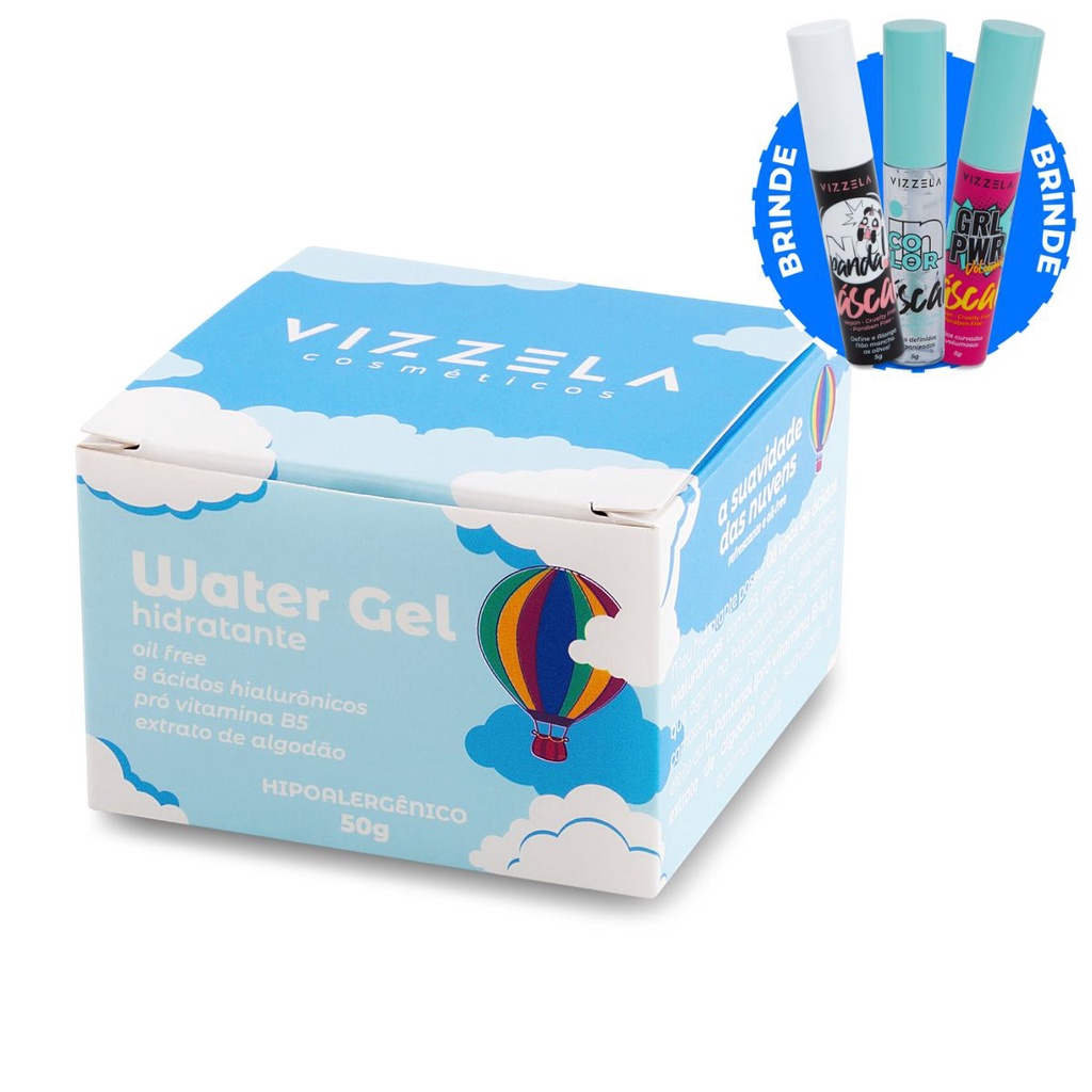 Water Gel Hidratante Vizzela Vegano Shopee Brasil