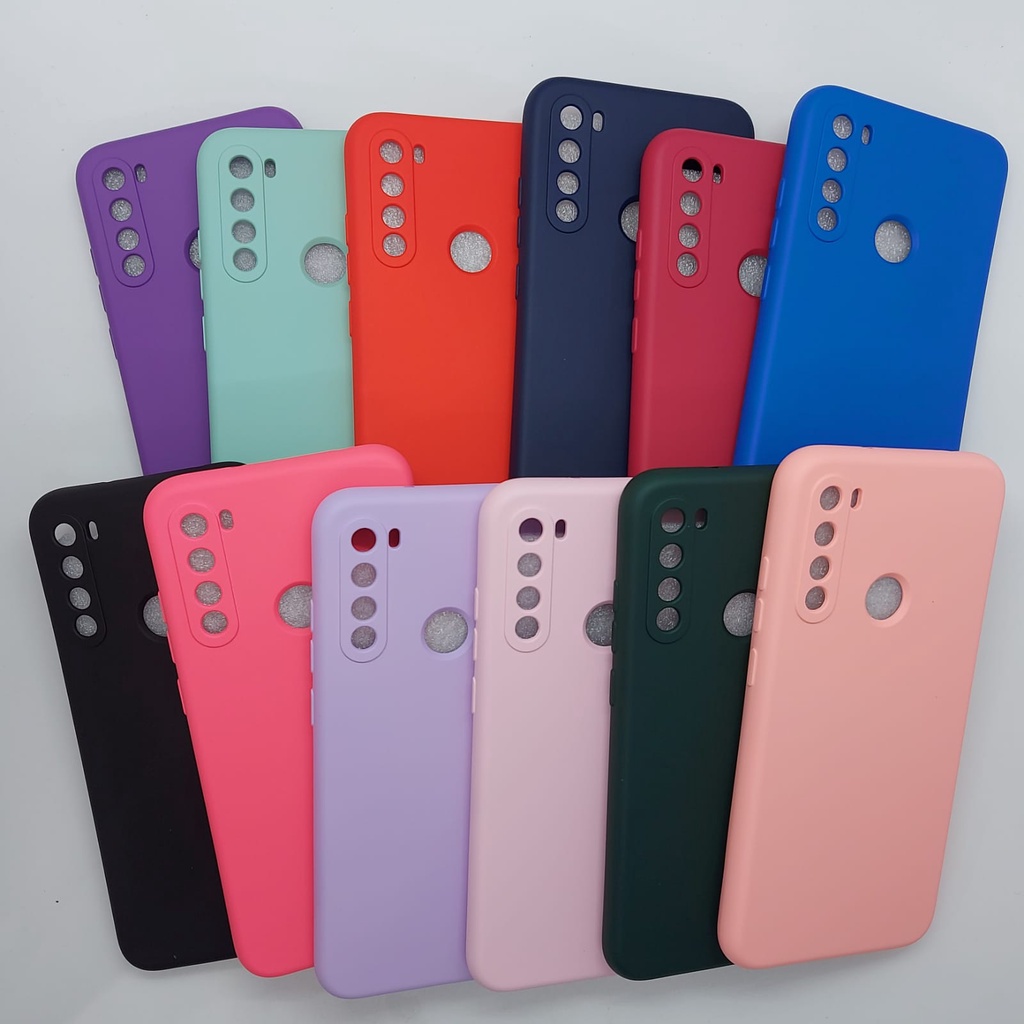 Capa Case Para Xiaomi Redmi Note 8 de Silicone com Interior Aveludado