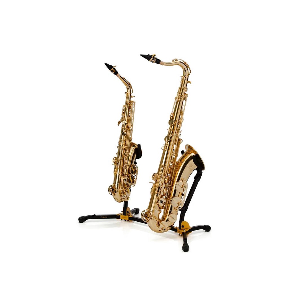 Suporte Duplo para Sax Alto Tenor DOBRÁVEL Hercules Ds537b 8275