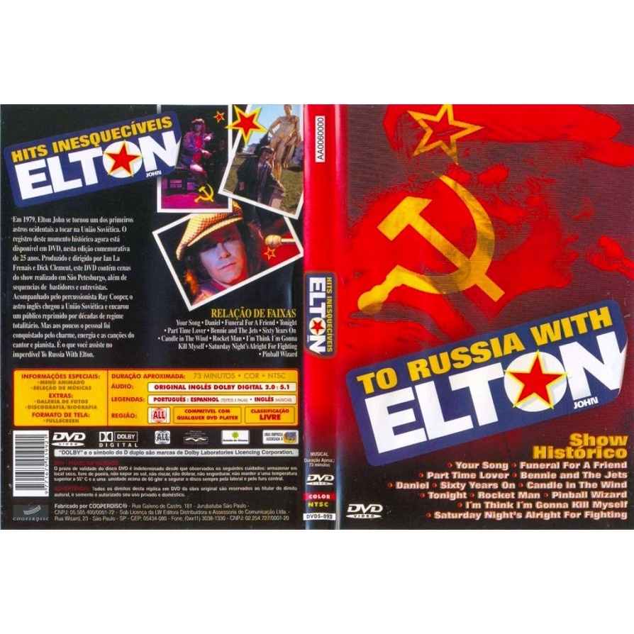 DVD - Elton John - To Russia With Elton