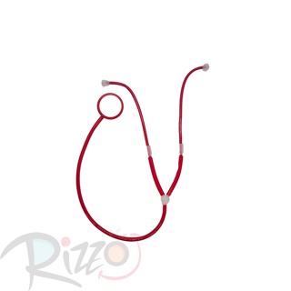 Adereço de Carnaval - Estetoscópio Plástico - Vermelho - NYR6474 - 01 unidade - Rizzo em Oferta na Shopee