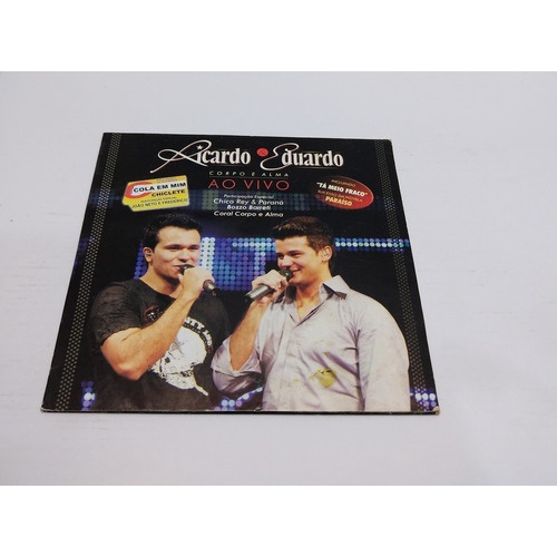 Cd Single - Ricardo E Eduardo - Ao Vivo - Corpo E Alma
