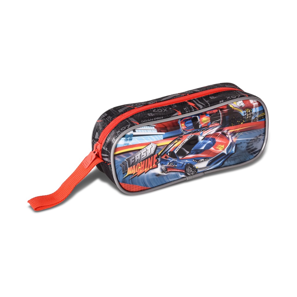 ESTOJO ESCOLAR CARROS MENINOS FAST MACHINE