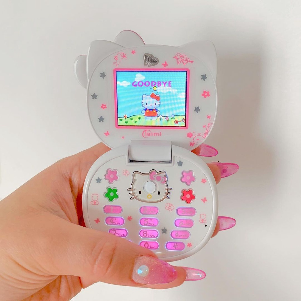 Mini Celular 1.77 Polegadas Câmera Dupla Sim Mp3 Mp4 Bluetooth Hello Kitty K688