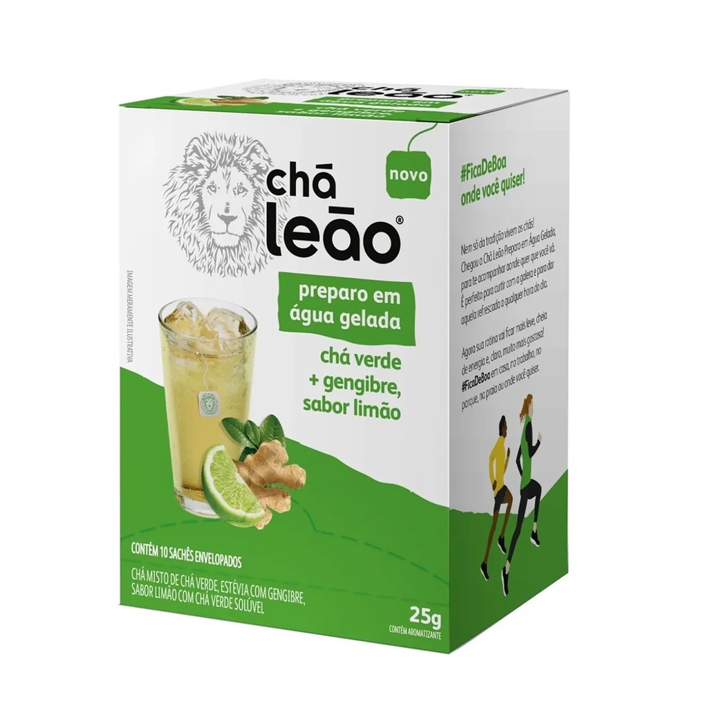 Chá Leão: Chá Verde com Gengibre