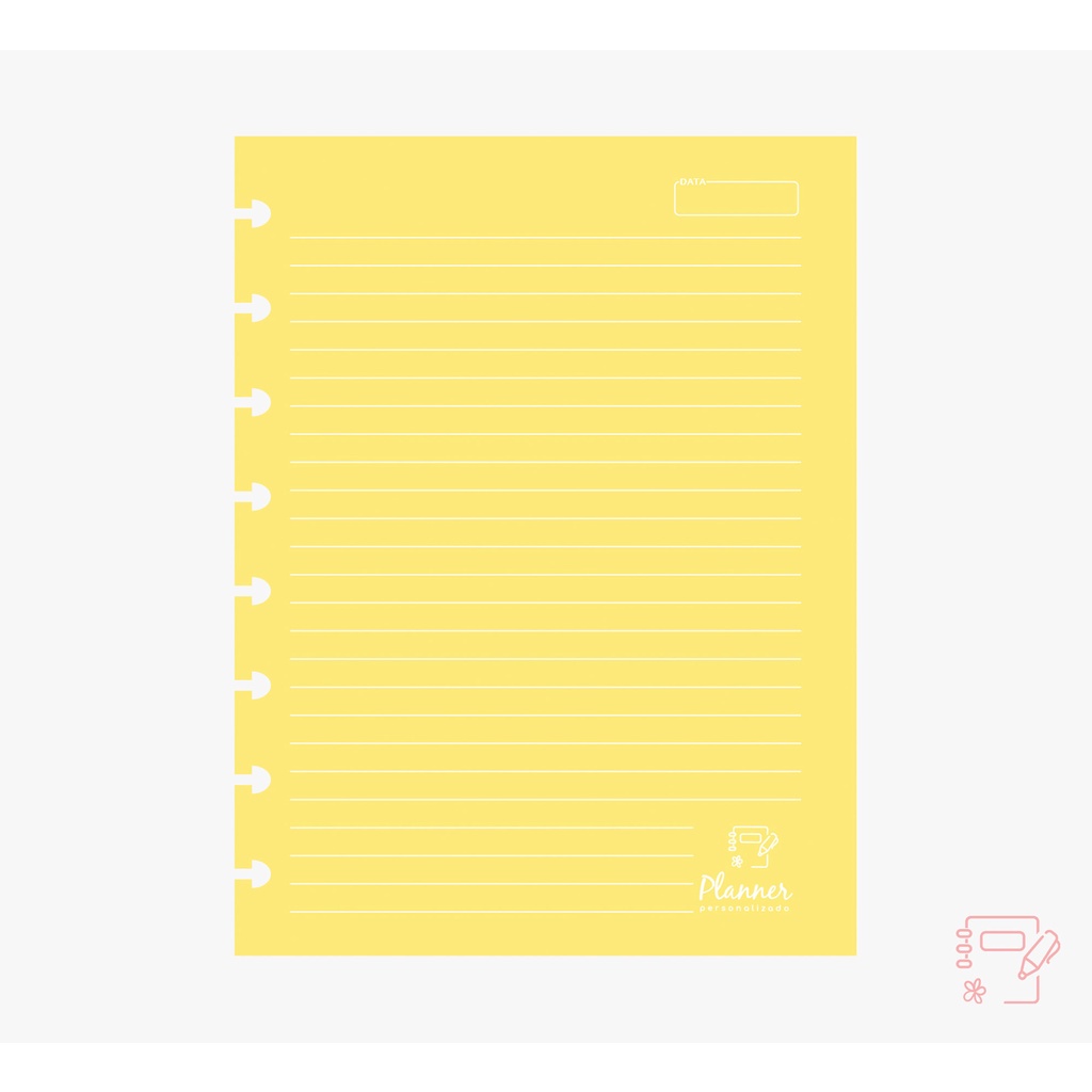 Refil Caderno de discos Color Tamanho:A5 (14X21cm)