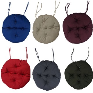 Kit 4 Futon Assento Cadeira Redondo 40cm Decorativo Macio Banco Pallet Sofá Poltrona Sala Jantar