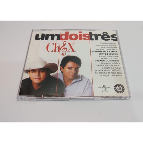 Cd Single - Chitaozinho E Xororo - Um Dois Tres