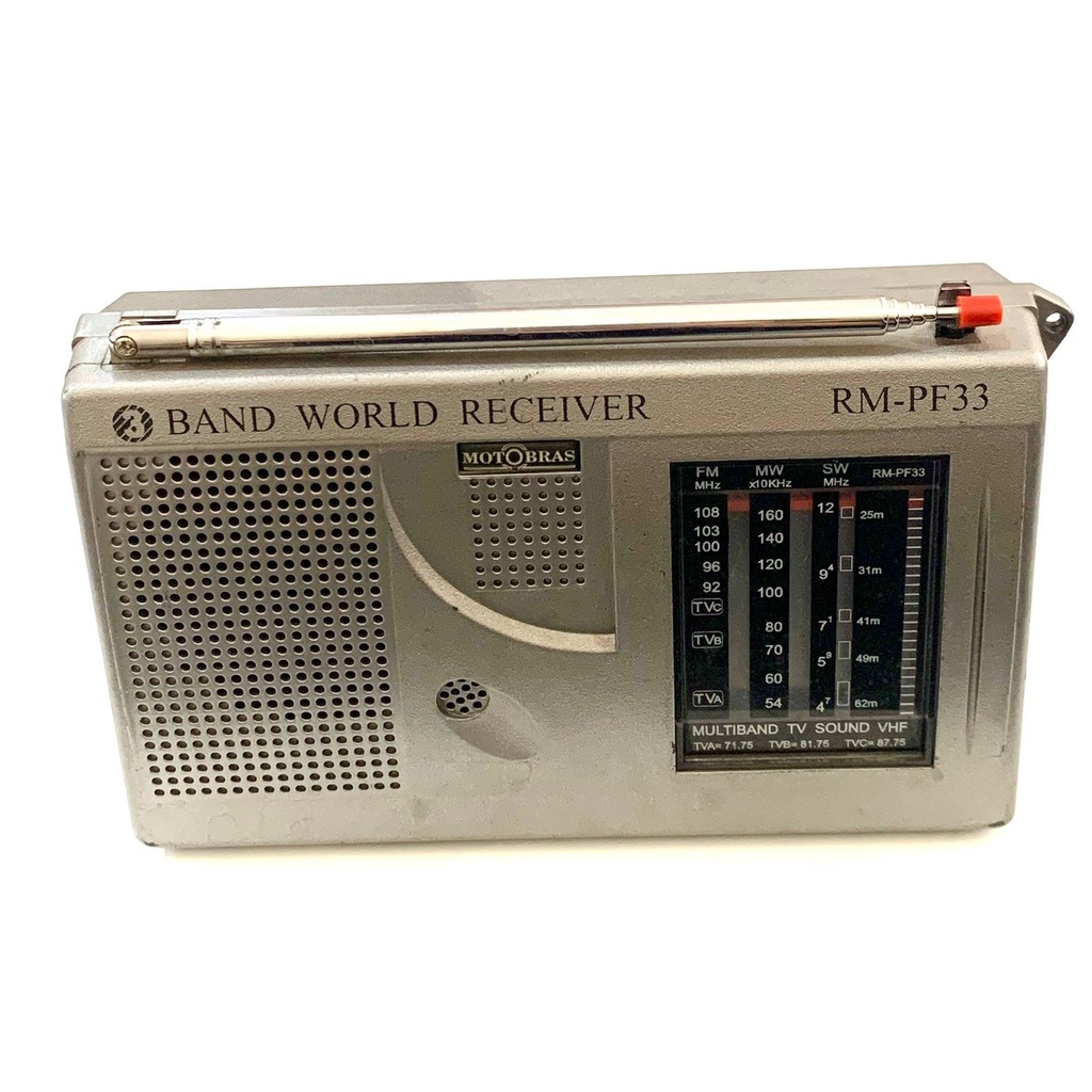 Rádio Antigo RM-PF33 Motobras 3 Faixas Funcionando