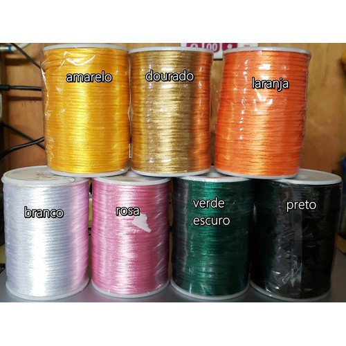 Fio De Seda 2mm 1 Rolo DE 100 Metros