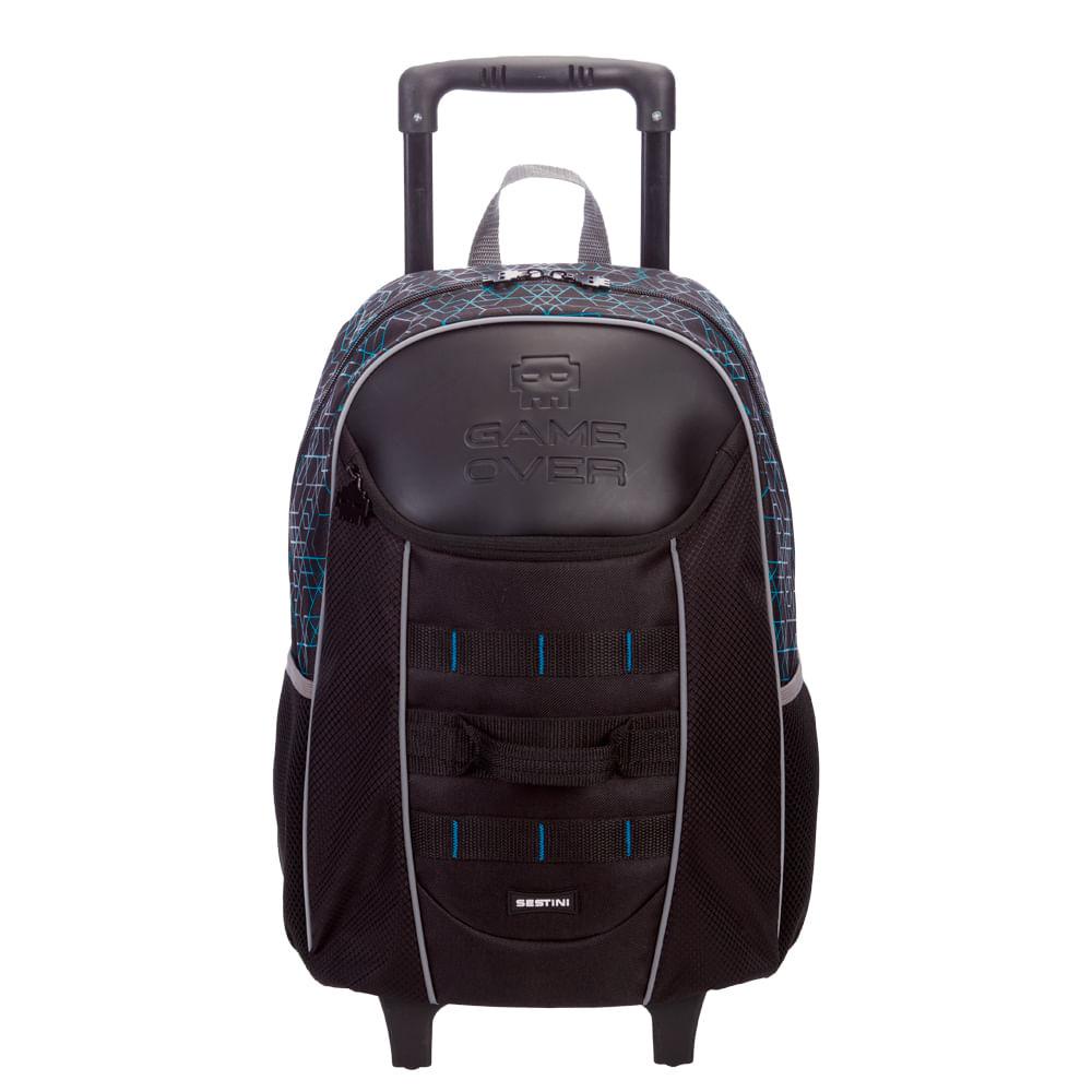 Mochila de Rodinhas Grande Sestini X Game Over - Colorido | Shopee Brasil