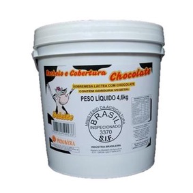 Recheio e Cobertura de Chocolate 4,6kg - Deleite em Oferta na Shopee