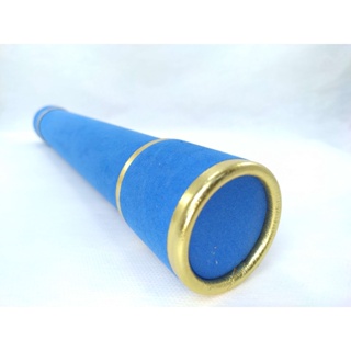 Canudo de formatura camurça azul royal com dourado em Oferta na Shopee