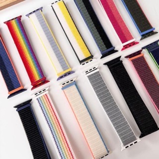Bracelete De Nylon Para Relógio Apple 49mm 45mm 41mm 44mm 40mm 42mm 38mm Correa iWatch Série ultra 49mm 8 7 SE 6 5 4 3 2 1 Acessórios De Pulseira