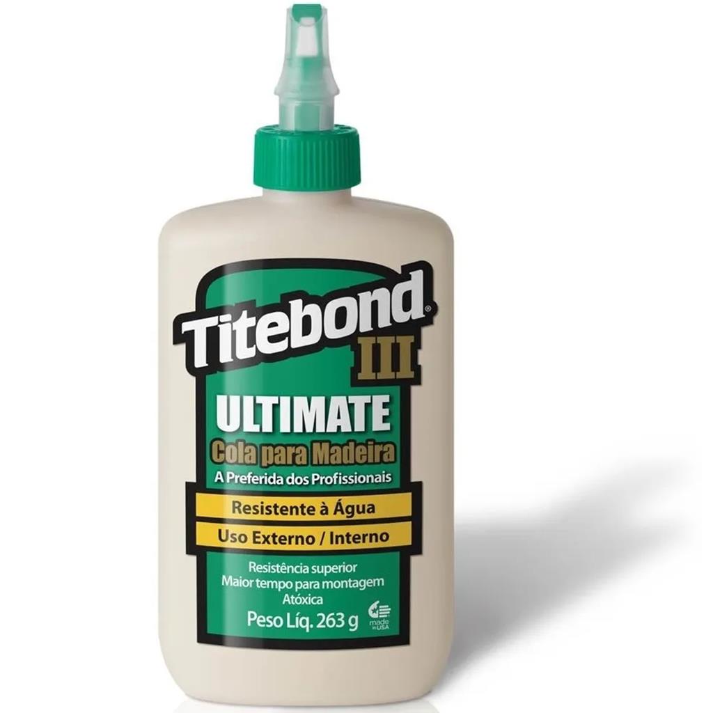 Super Cola Para Madeira Wood Glue Titebond III Ultimate 263G | Shopee ...