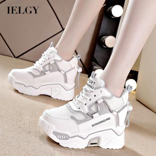 IELGY Versão Coreana Combina Com Tudo Sola Grossa Simples De Harajuku Sapatos Velhos Femininos