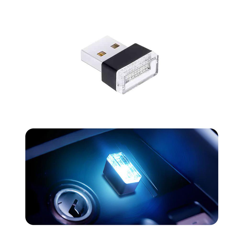Mini Led Usb Luz Ambiente P/ Interior Do Carro Casa Gabinete Computador ...