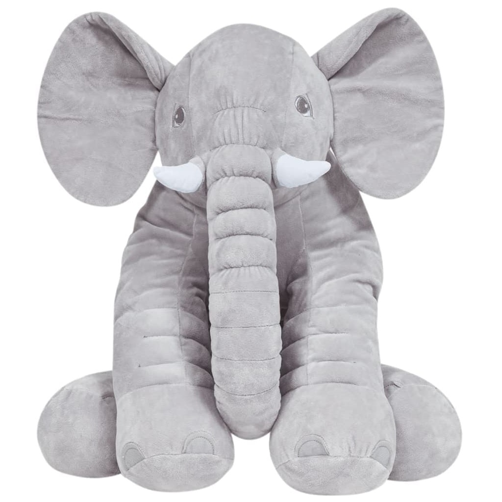 Almofada Elefante Gigante Cinza 7561 - Buba em Oferta na Shopee
